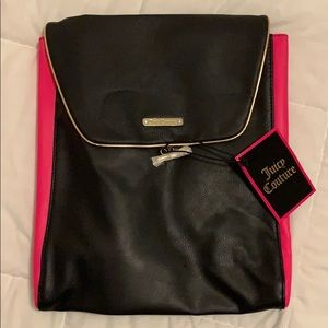 Juicy couture black with pink backpack purse